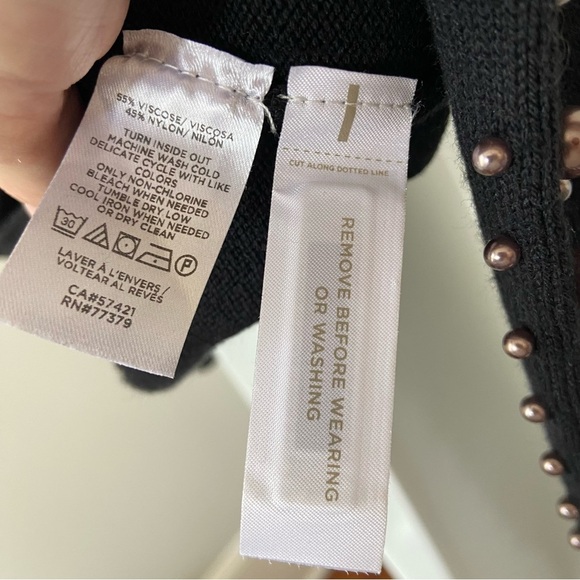 Ann Taylor Pearl Trim Sweater size XS - Picture 6 of 7